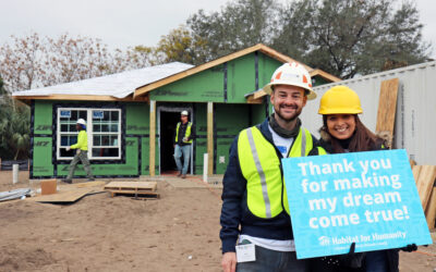 Newlyweds Daniel & Oriana’s Habitat home will be a beacon of peace & safety