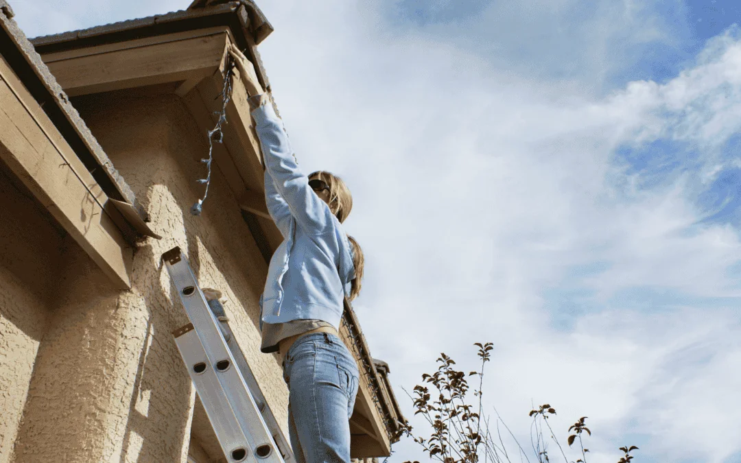 Ladder and fire safety while holiday decorating